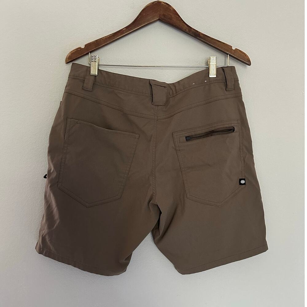 686 Everywhere Hybrid Short Slim Fit Brown size 34 - Picture 3 of 10